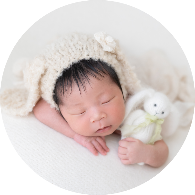 Point1-赤ちゃんを主役とした写真 - 静岡のニューボーンフォト - IRODORI